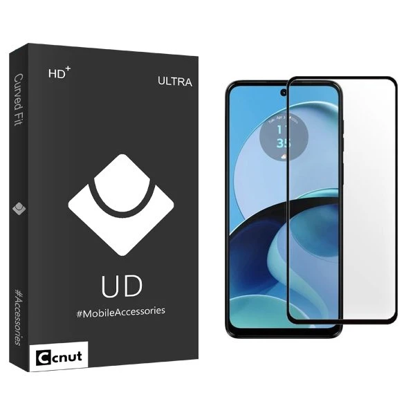 محافظ صفحه نمایش شیشه ای کوکونات مدل UDB مناسب برای گوشی موبایل موتورولا Moto G14
