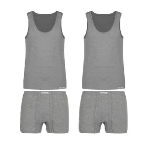 ست شورت و زیرپوش مردانه برهان تن پوش مدل 004-MEL بسته 2 عددی