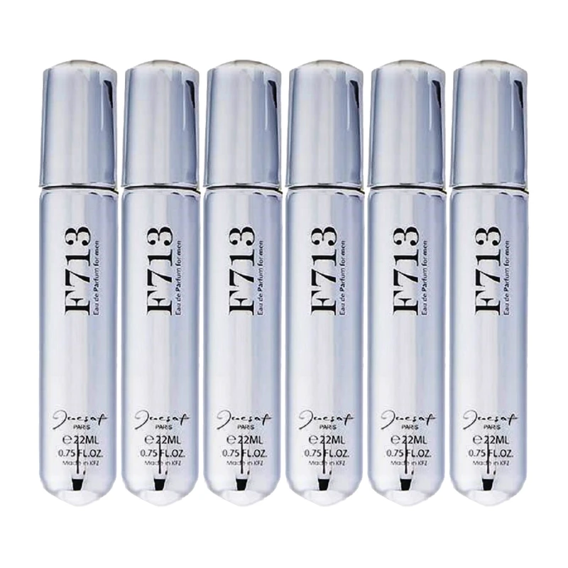 عطر جیبی مردانه ژک ساف مدل F713 حجم 22 میلی لیتر بسته 6 عددی
