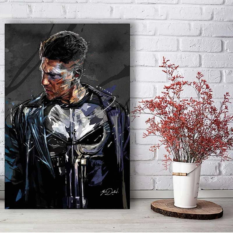 تابلو شاسی گالری استاربوی طرح Punisher مدل Marvel 1
