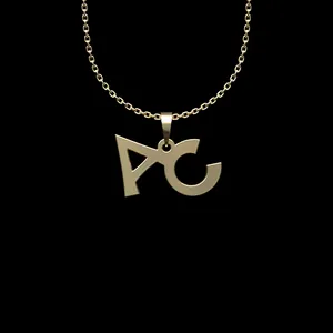 گردنبند طلا 18 عیار زنانه مدوپد مدل حروف AC کد N2-1-1251