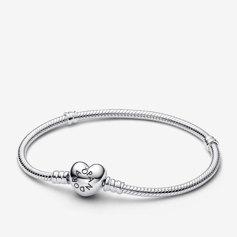 دستبند زنجیری نقره زنانه پاندورا مدل قلب نرم ۵۹۰۶ دستبند زنجیری نقره زنانه پاندورا مدل قلب نرم ۵۹۰۶
