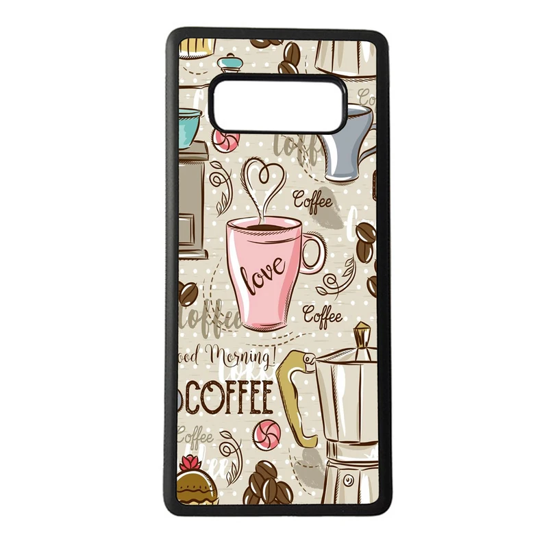 کاور طرح قهوه کد 7244 مناسب برای گوشی موبایل سامسونگ galaxy note 8