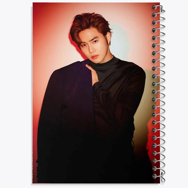 دفتر ژورنال نویسی 50 برگ خندالو مدل نقطه ای طرح سوهو گروه اکسو EXO کد 13488