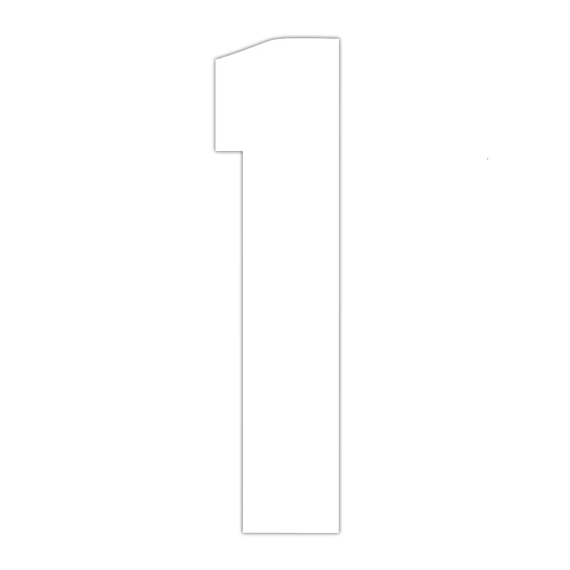 استیکر پارچه و لباس مدل حرارتی طرح عدد 1 کد W مجموعه 2 عددی