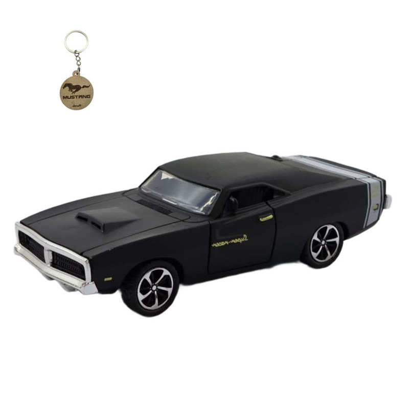 ماکت ماشین ناب سل مدل دوج چارجر فلزی موزیکال چراغدار DODGE CHARGER NAAB001 به همراه جاسوییچی 