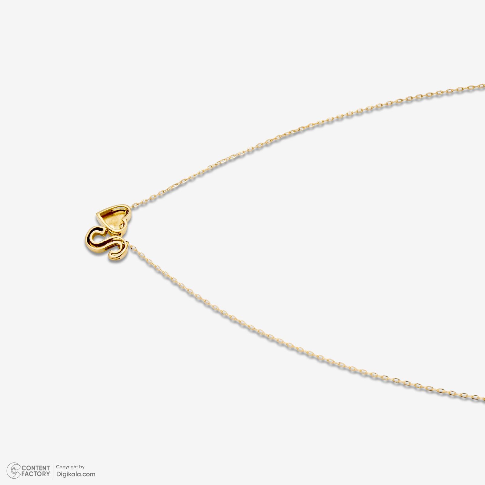 گردنبند طلا 18 عیار زنانه با زنجیر حلقهای (فلامینگو) روبی آرت گالری مدل 330314 - - 3