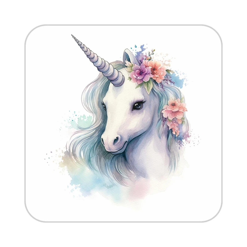 زیر لیوانی کاکتی طرح اسب تک شاخ و یونیکورن مدل mp32363