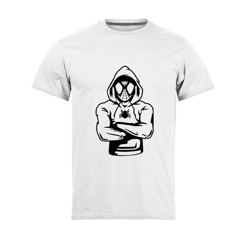 تی شرت آستین کوتاه مردانه مدل Spider Man_NC1_0139 رنگ سفید