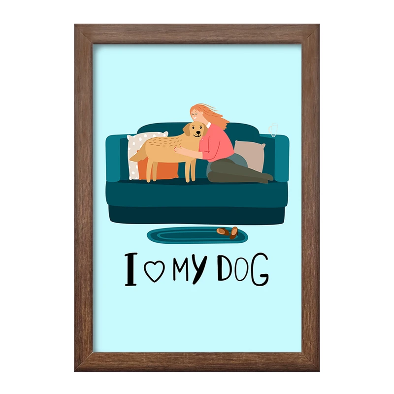 تابلو خندالو طرح حمایت از حیوانات کد 27385