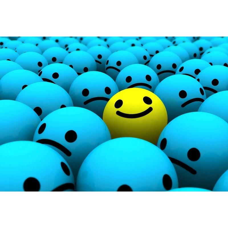 تابلو شاسی طرح ایموجی لبخند و ناراحت مدل T1253