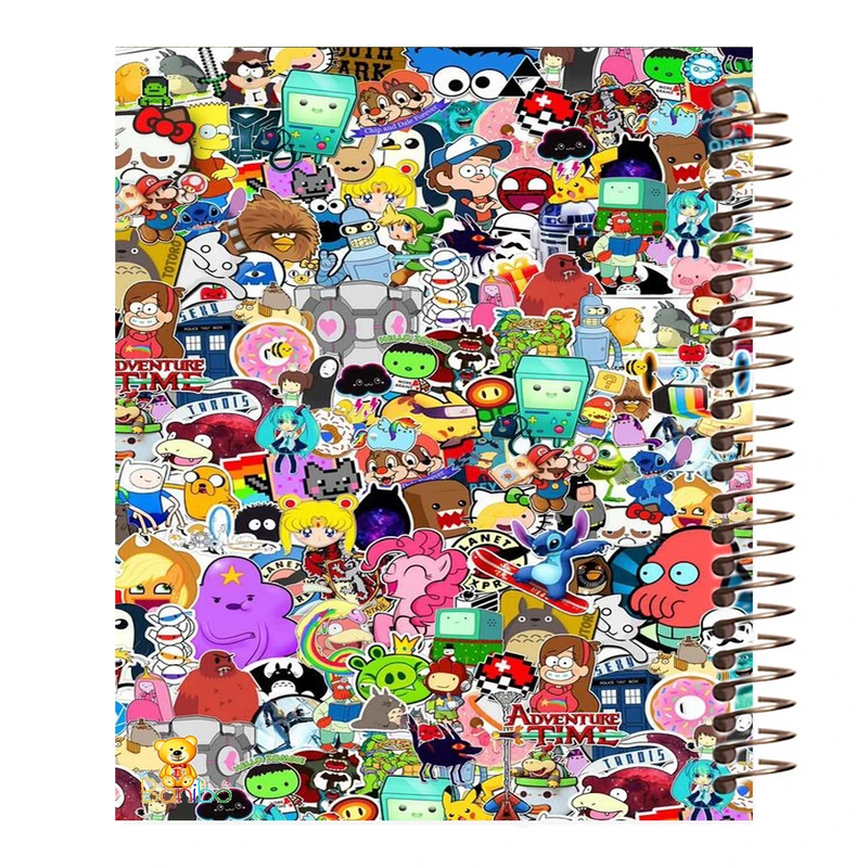 دفتر مشق 100 برگ بانیبو طرح شخصیت های کارتونی  کد 850