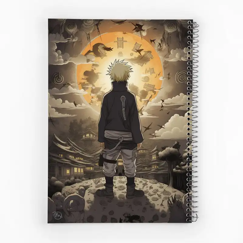 دفتر زبان دوخط 50 برگ مدوپد مدل Naroto کد DF11403