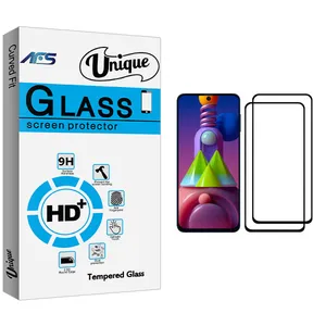 AFS Unique Glass Screen Protector For Samsung Galaxy M51 Pack Of 2