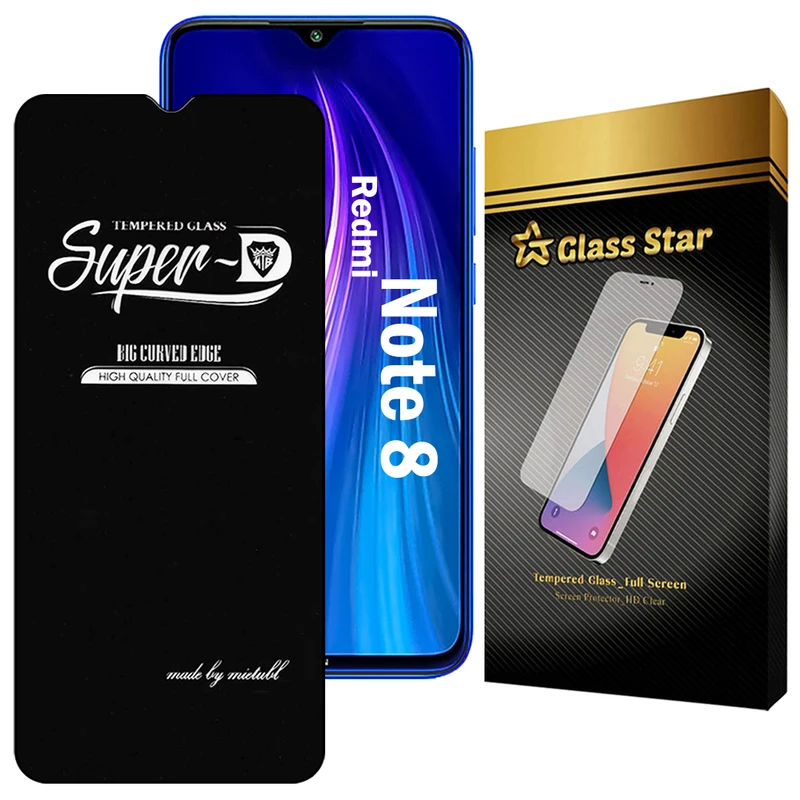 محافظ صفحه نمایش گلس استار مدل SUPERDNS مناسب برای گوشی موبایل شیائومی Redmi Note 8