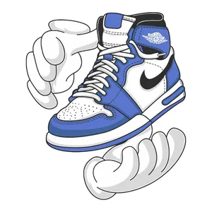 برچسب بدنه موتور سیکلت طرح کفش اسپرت کد 01