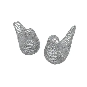 مجسمه  خط هنر مدل پرنده آینه کاری  بسته دو عددی
