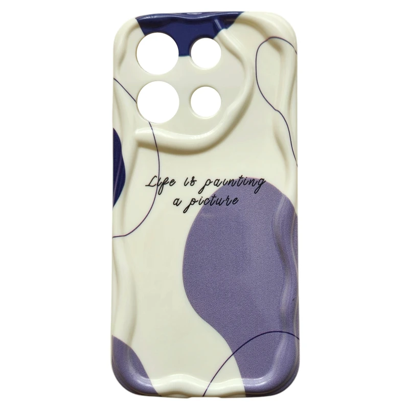 کاور مدل پاستیلی طرح مدرن مناسب برای گوشی موبایل شیائومی Redmi Note 13 Pro 4G / Poco M6 Pro 4G 