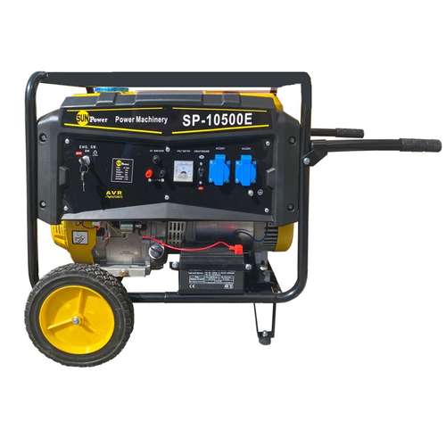 موتور برق سان پاور مدل SP-10500e-7.5KW استارتی چرخدار