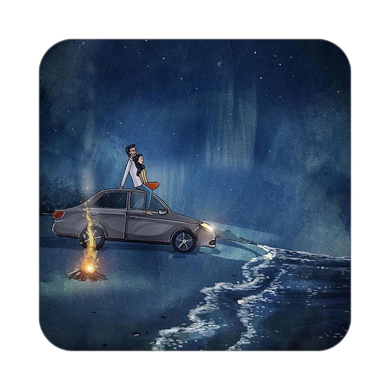 زیر لیوانی کاکتی طرح عاشقانه مدل mg10138