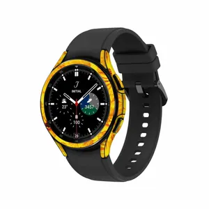 MAHOOT Yellow-Flower Cover Sticker for Samsung Watch4 Classic 46mm Smartwatch