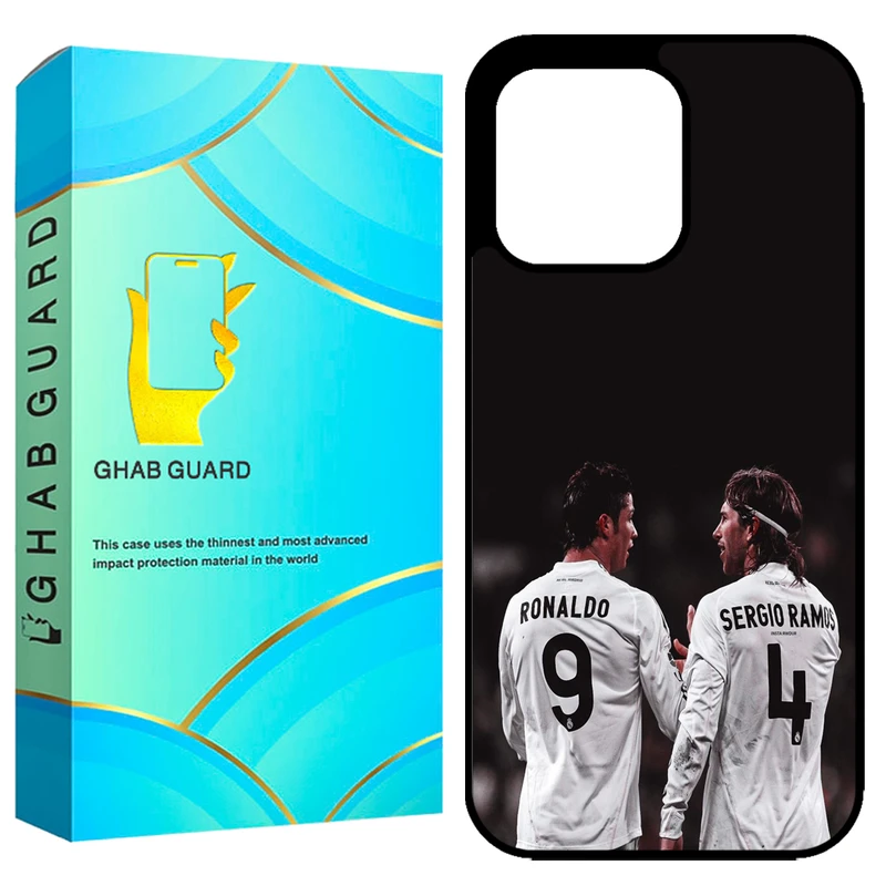 کاور قاب گارد طرح رونالدو و سرجیو مدل GCHP13PM مناسب برای گوشی موبایل اپل iPhone 13 Pro Max