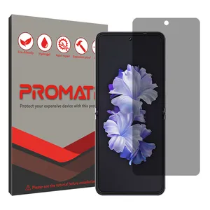 Promate Resistant model privacy screen protector suitable for Tecno Phantom V Flip mobile phone