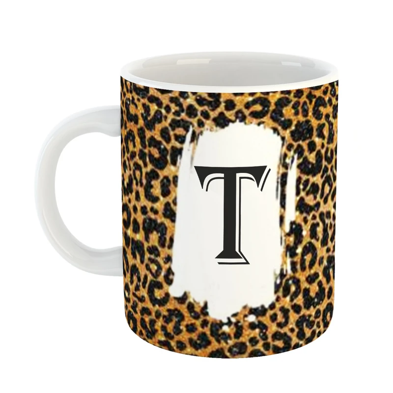 ماگ پاد افرین مدل فانتزی طرح حرف T کد 11