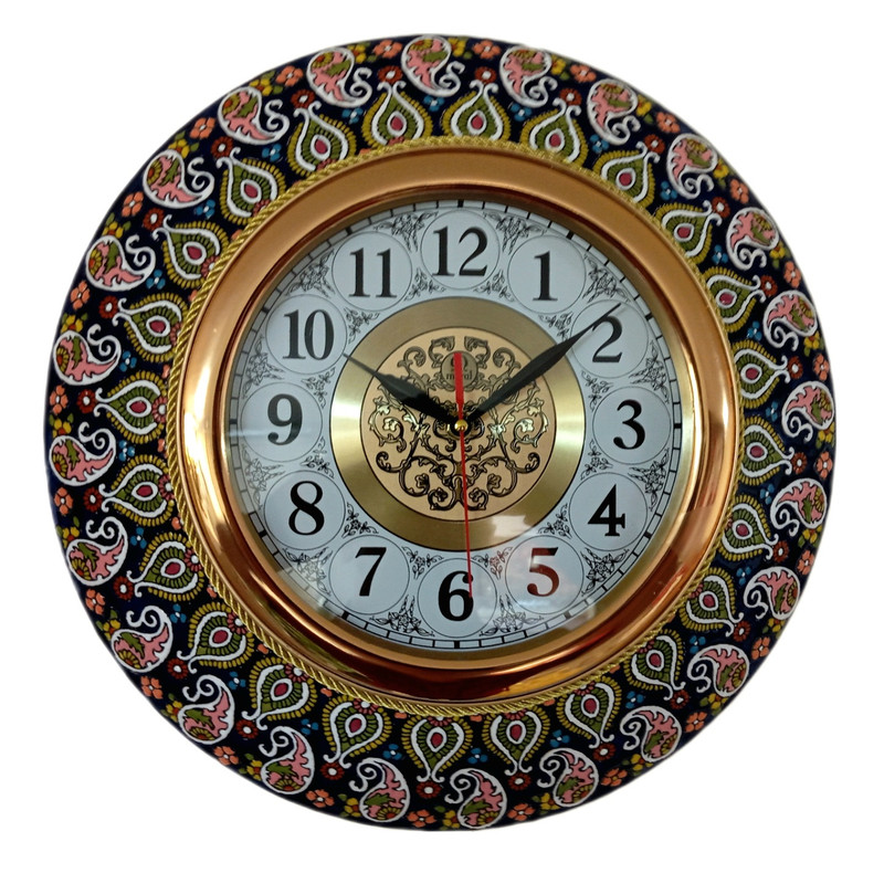 ساعت دیواری میناکاری کد 01