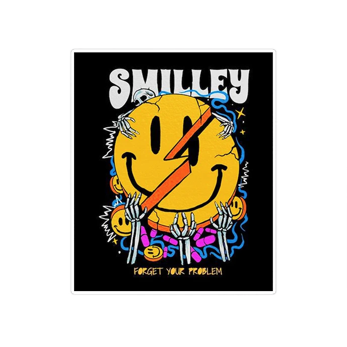 استیکر تزئینی موبایل و تبلت ماسا دیزاین مدل SM00035 SMILLY