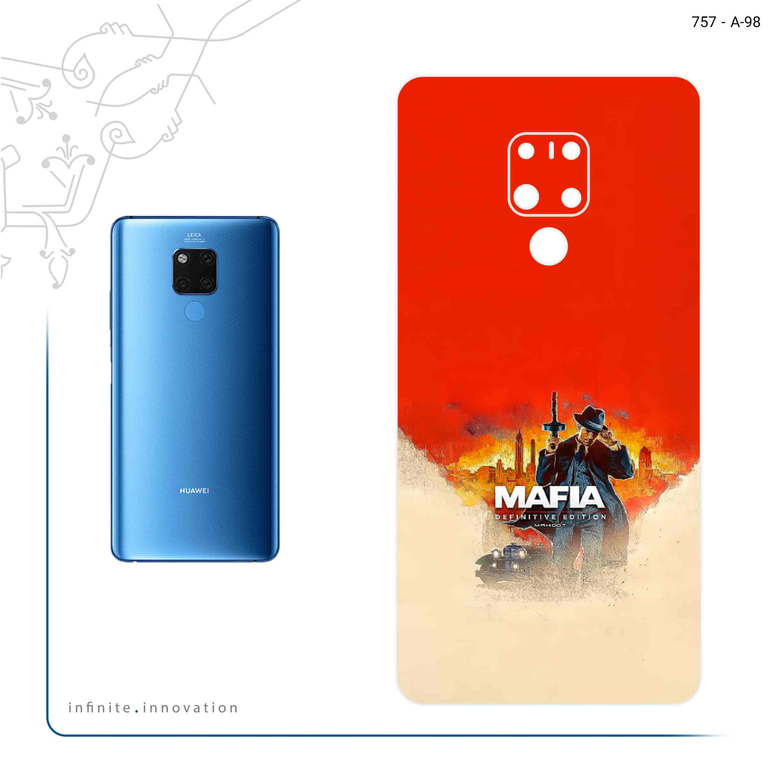 برچسب پوششی ماهوت مدل MAFIA Game Series مناسب برای گوشی موبایل هوآوی Mate 20 X