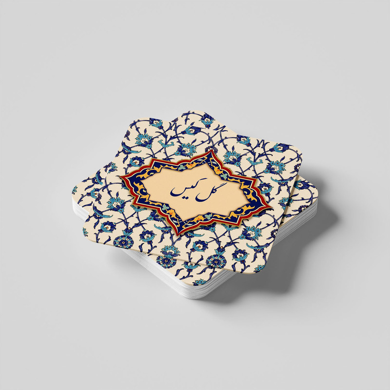 مگنت کاکتی طرح اسم گل گیس مدل اسلیمی کد mn88247