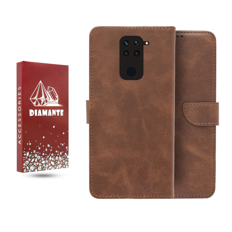 کیف کلاسوری دیامانته مدل چرم مناسب برای گوشی موبایل شیائومی Redmi 10X 4G