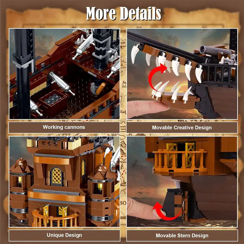 ساختنی مدل کشتی دزدان دریایی کد 982002