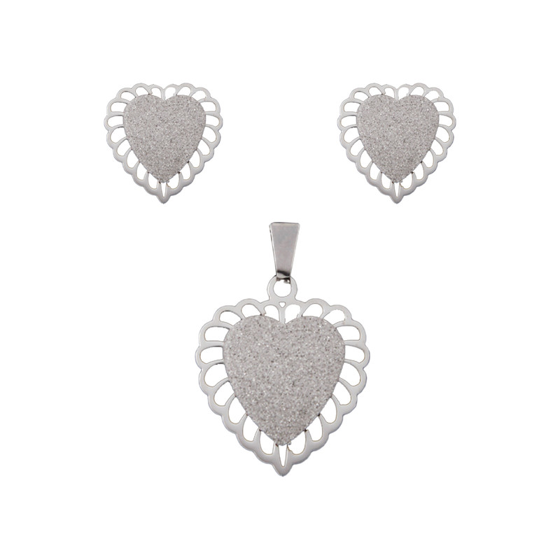 نیم ست زنانه مدل قلبی کد 1426