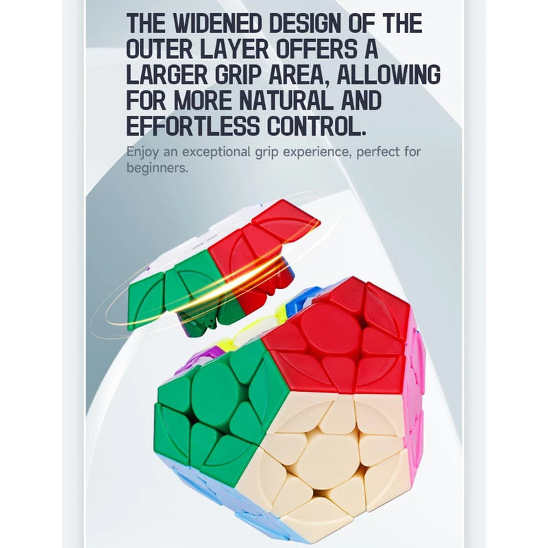 عکس شماره 9 : مکعب روبیک چی ای مدل مگامینکس کای وای کایهنگ اس 2 3×3 qy megaminx qiheng s2