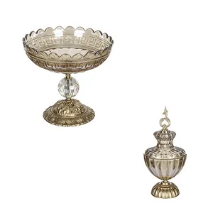 ست شکلات خوری و میوه خوری چشمه نور کد C2173/A مجموعه دو عددی