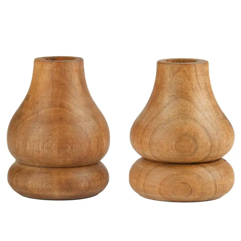 جاشمعی چوبی مدل بومرنگ کد 13 مجموعه 2 عددی