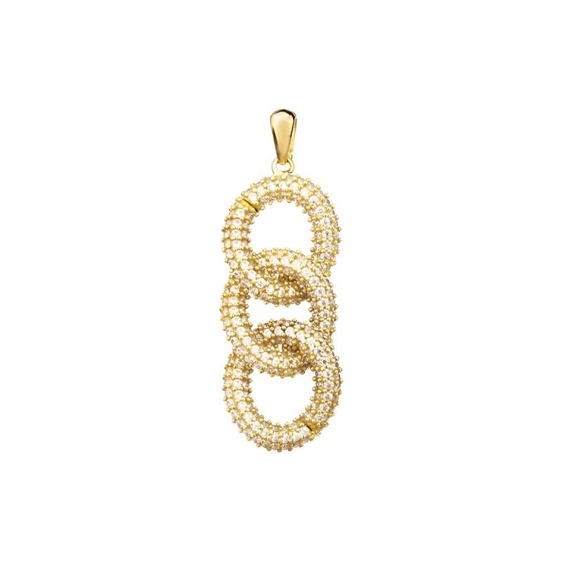 آویز گردنبند طلا 18 عیار زنانه میو گلد طرح  کارتیه کد N278