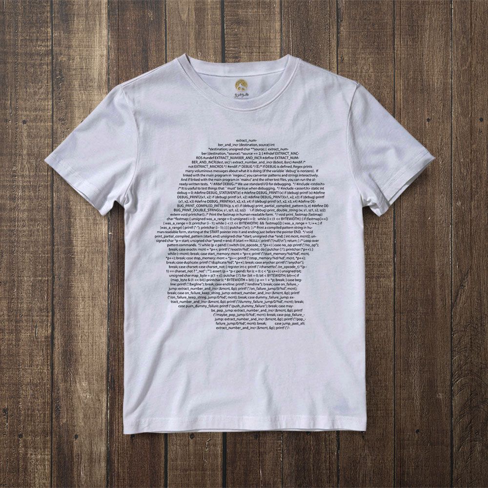 تی شرت آستین کوتاه مردانه هومرو مدل TW505 برنامه نویس -  - 6