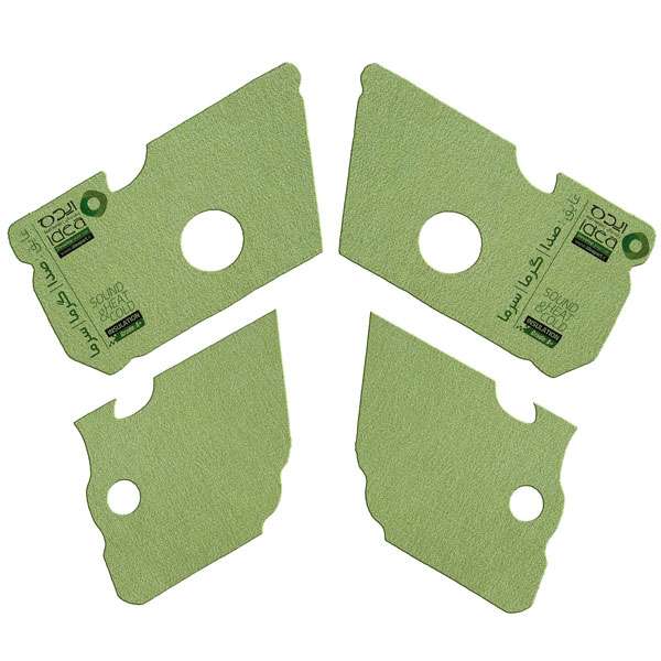 عایق درب خودرو ایده کد Isomax-206 مناسب برای 206 مجموعه چهار عددی