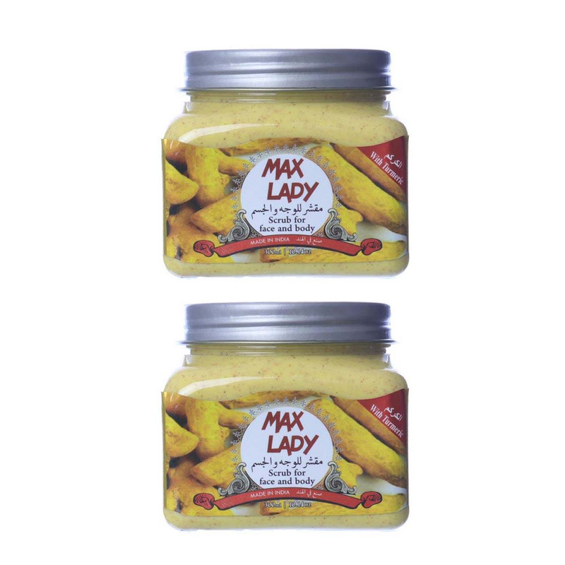 اسکراب لایه بردار پوست مکس لیدی مدل Turmeric حجم 300 میلی لیتر مجموعه 2 عددی اسکراب لایه بردار پوست مکس لیدی مدل Turmeric حجم 300 میلی لیتر مجموعه 2 عددی