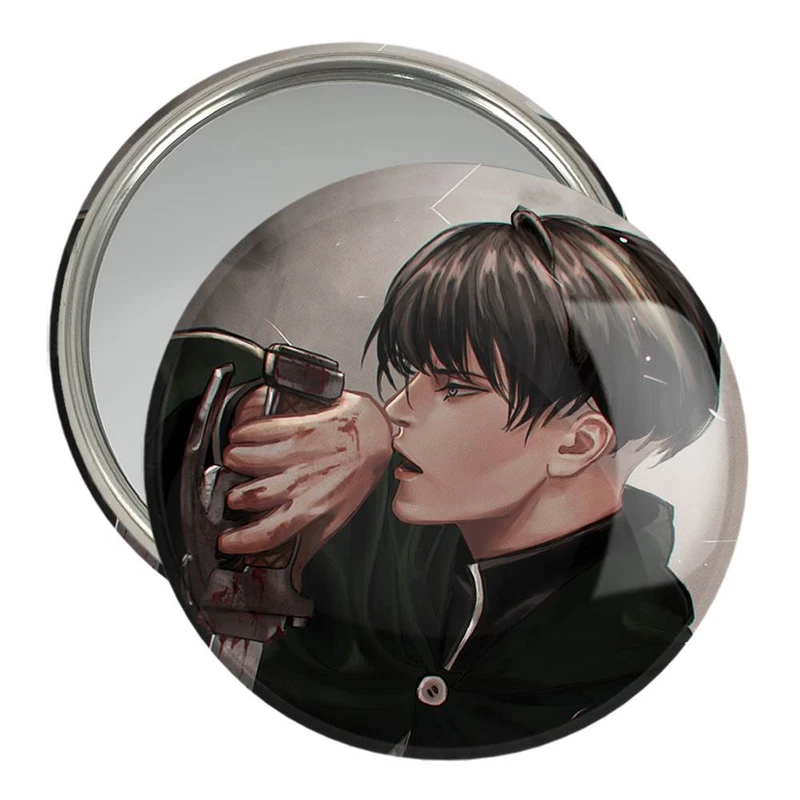 آینه جیبی خندالو مدل لیوای آکرمن انیمه اتک آن تایتان Attack on Titan  کد 10965
