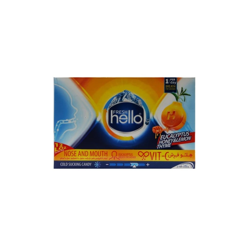 آبنبات سرد خوشبو کننده دهان هلو مدل پرتقال عسل - 30 گرم  بسته 12 عددی