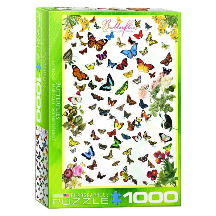 پازل 1000 تکه یوروگرافیکس پازلز مدل Butterflies كد 60000077