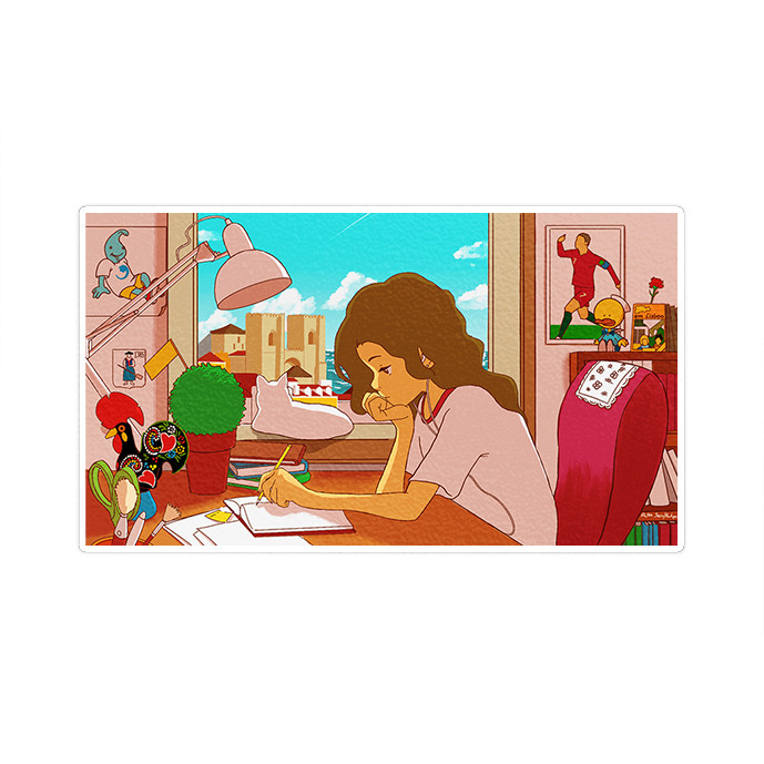 استیکر لپ تاپ ماسا دیزاین طرح Lofi مدل STK1586