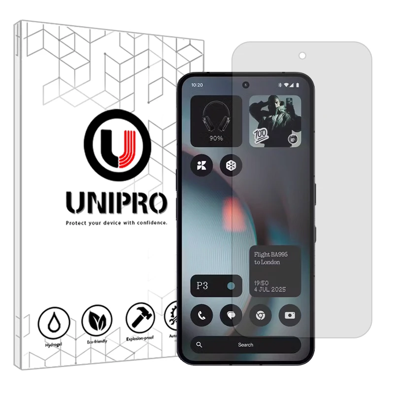 محافظ صفحه نمایش شفاف یونی پرو مدل Explosion Proof مناسب برای گوشی موبایل ناتینگ Phone 3