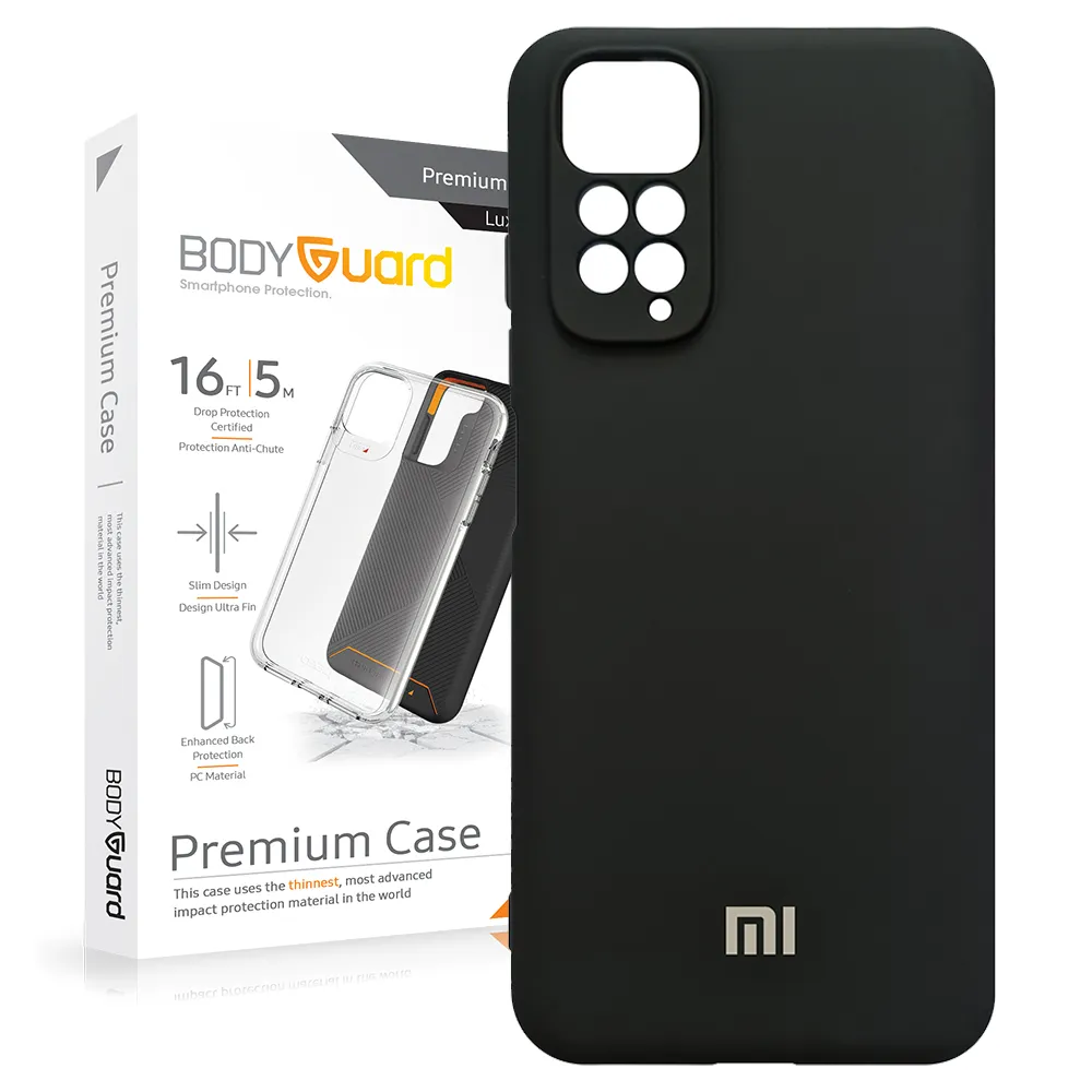 کاور بادیگارد مدل سیلیکونی مناسب برای گوشی موبایل شیائومی Redmi Note 11 Pro