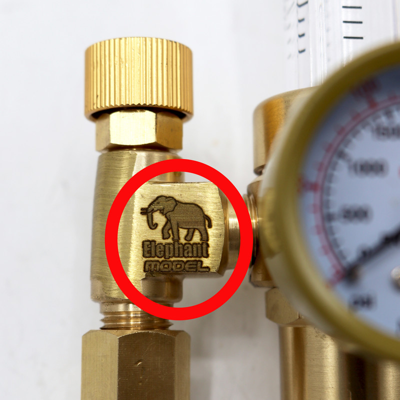 مانومتر آرگون مدل الفنت کد YP-AR-CO2-FLOMETR