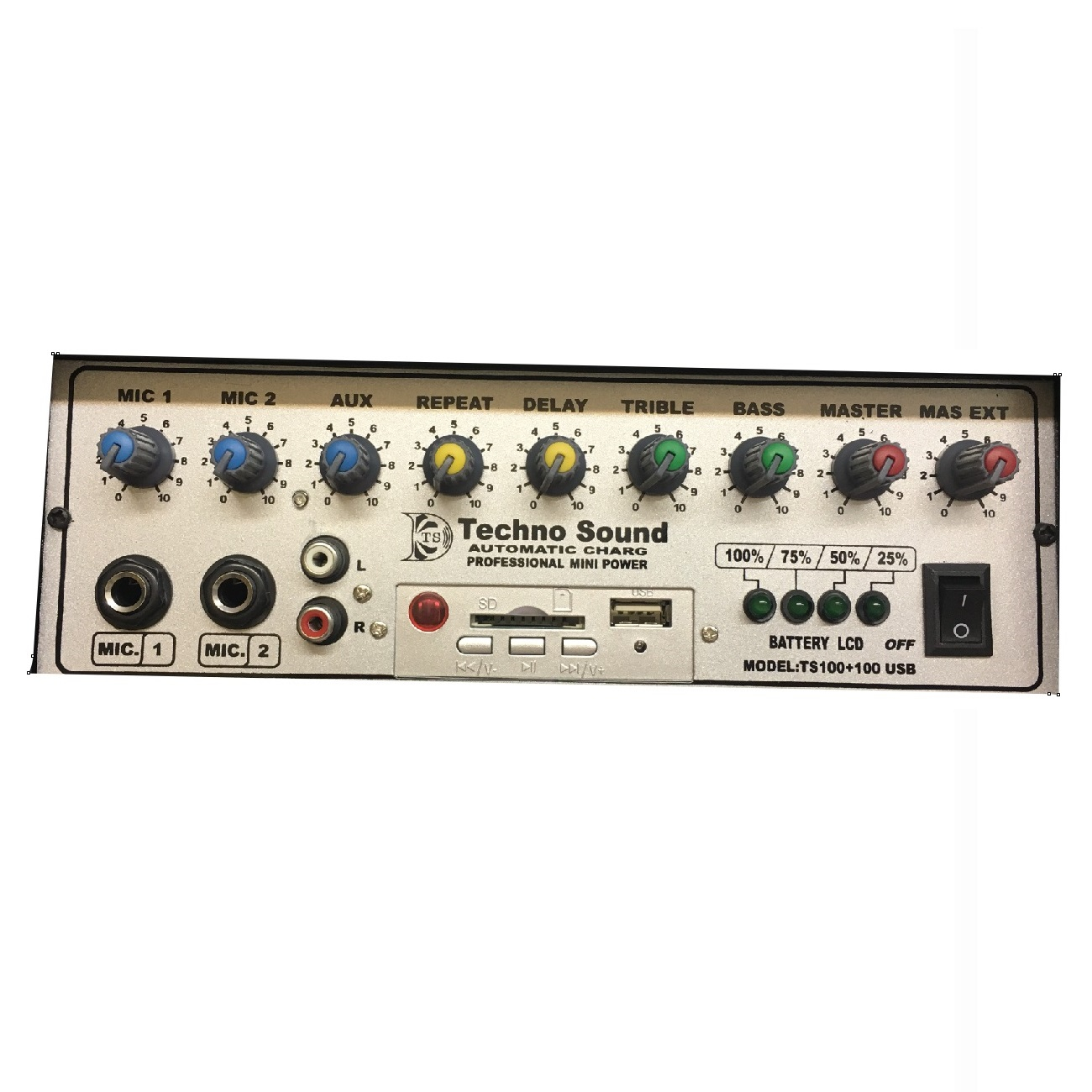 اکو پرتابل تکنوسوند مدل TS100W به همراه میکروفن بیسیم